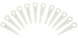 Комплект пластмассовых ножей для косильных головок PolyCut (12 штук) 27037 фото